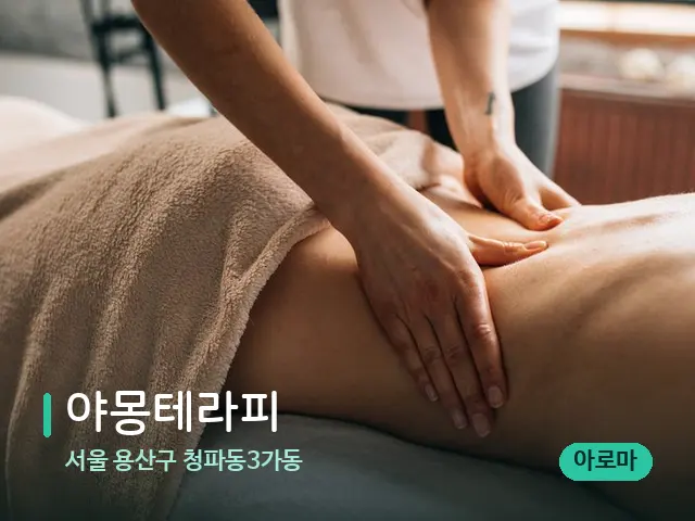 서울 용산구 청파동3가동 야몽테라피 — 마사지 관리를 받는 장면