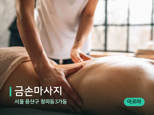 서울 용산구 청파동3가동 금손마사지 — 마사지 관리를 받는 장면